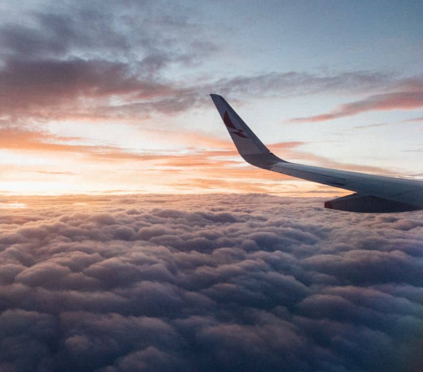 plane clouds